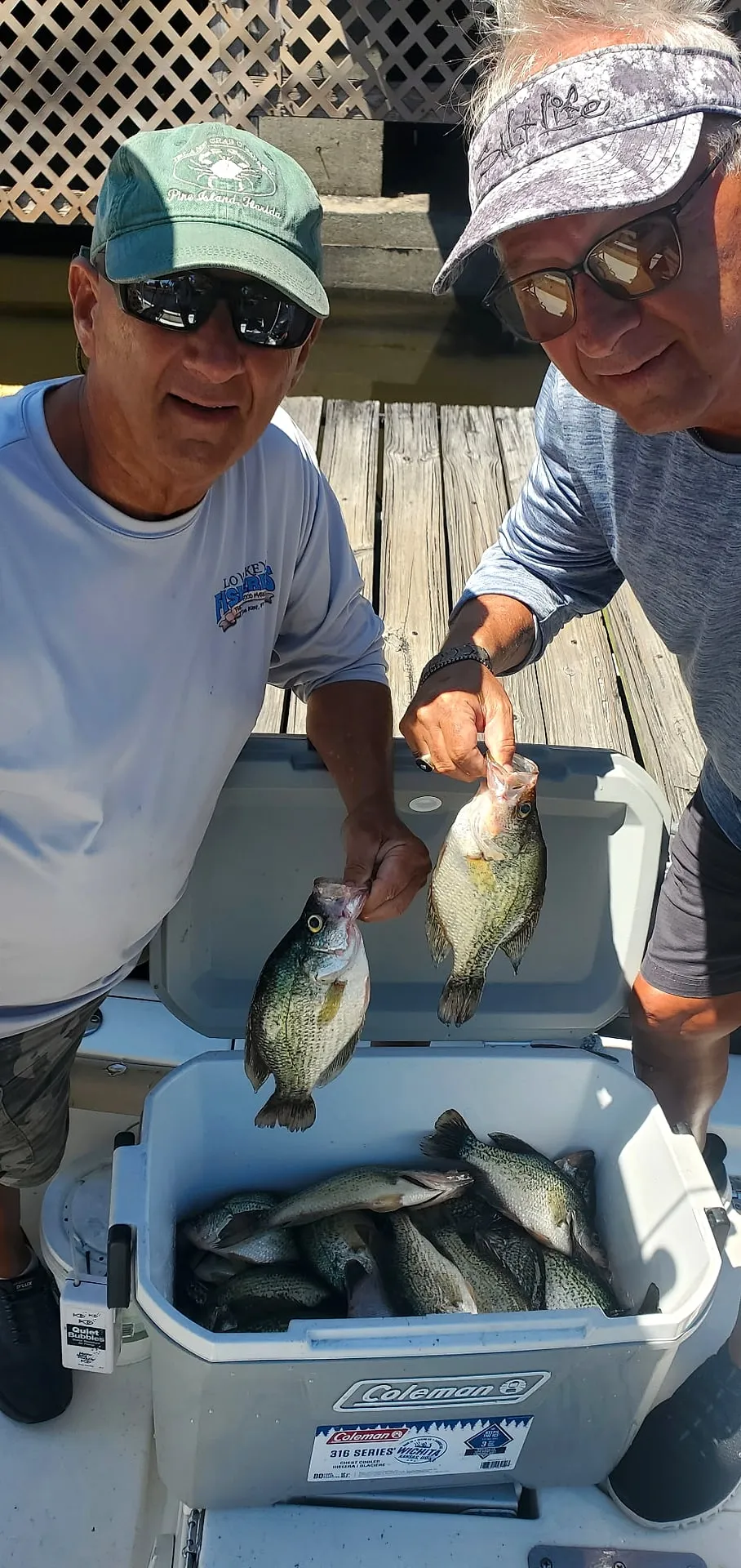 A cooler full of Okeechobee crappie (specks)