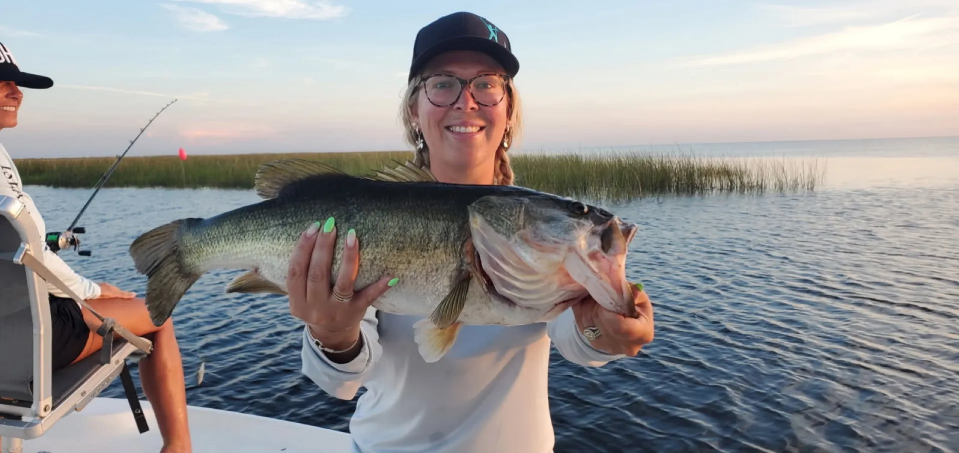 Sunset largemouth, all smiles